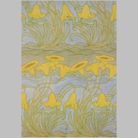 Textile design by C F A Voysey, produced in 1888..jpg